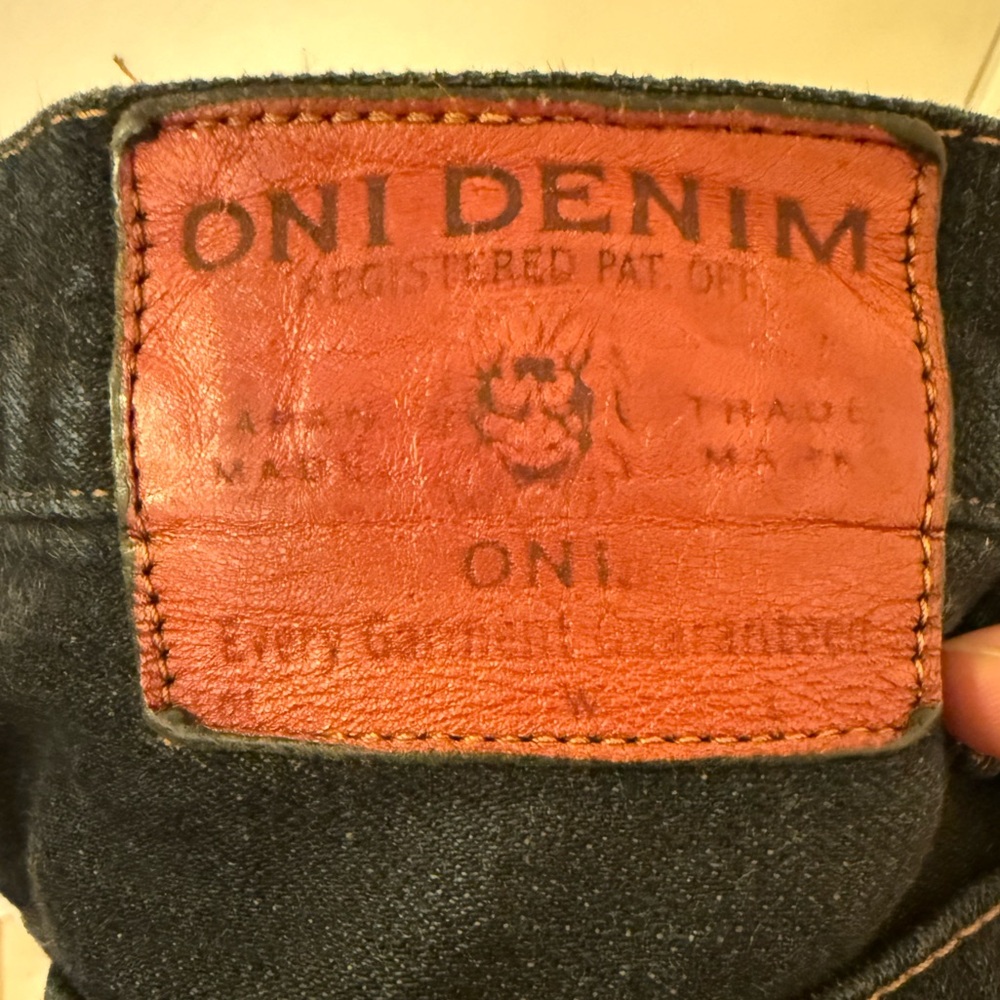 Oni 922S Indigo/Gray 15oz Stretch Denim Size 31 - Picture 3 of 5